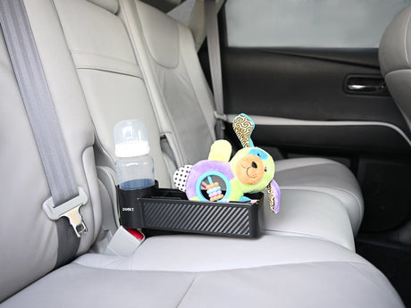 Dooky® Dooky Car – Sitzaufbewahrungspartner – Organizer zwischen Autositzen befestigt – Schwarz