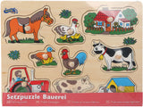 Kleiner Fuß – houten noppenpuzzel boerderij, 9.