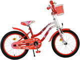 Volare schönes Kinderfahrrad – Mädchen – 18 Zoll – rot weiß