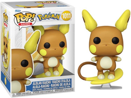 Funko Pokémon Alolan Raichu – Raichu d'Alola – Alola-Raichu – Raichu de Alola Vinylfigur 1011 Pop! mehrfarbig