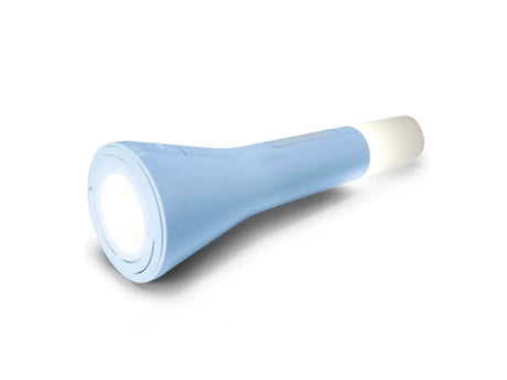 Kidywolf kidyflashlight Kindertaschenlampe Blau – 3-in-1-Lampe (Taschenlampe, Tischlampe, Hängelampe), USB-C, 4+