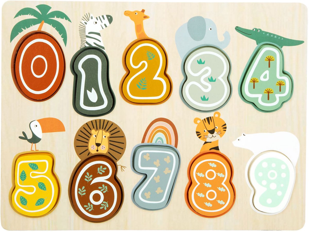 Small Foot - Holzfigurenpuzzle Safari