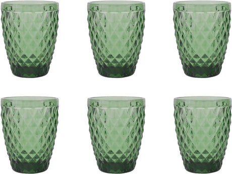 Medard de Noblat - Diamant - Glas 22 cl - Grün - 6 Stück