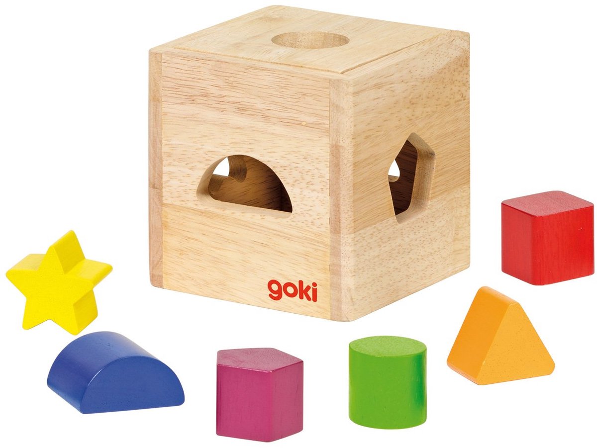 Goki Holzsortierwürfel mit Blöcken