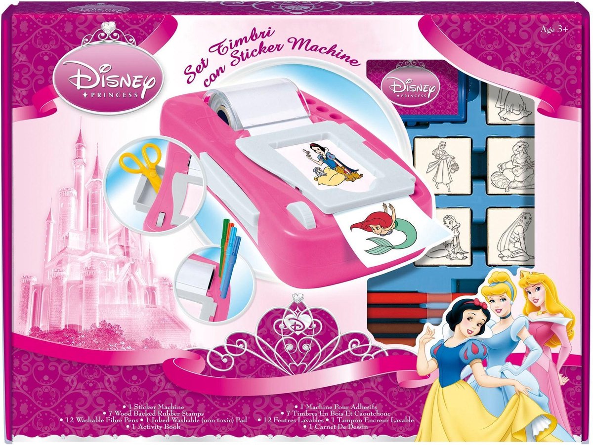 Multiprint Disney Princess Sticker Machine Set