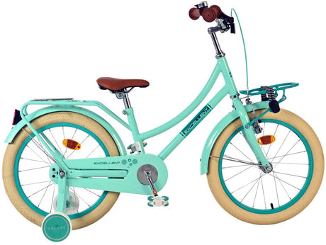Volare Excellent Kinderfahrrad - Mädchen - 18 Zoll - grün - 95% versammelte sich