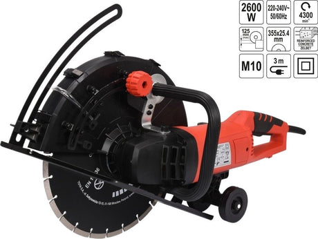 Yato-Schneidemaschine für Beton – 2600 W – 350 mm