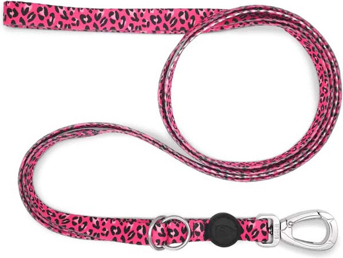 Morso Hundeleine, verstellbar, recycelte Blase, Leo-Rosa