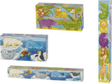 Goki Holzblock -Puzzle -Safari, 5st.