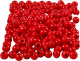 Kreativfirma Holzperlen rot, 150.