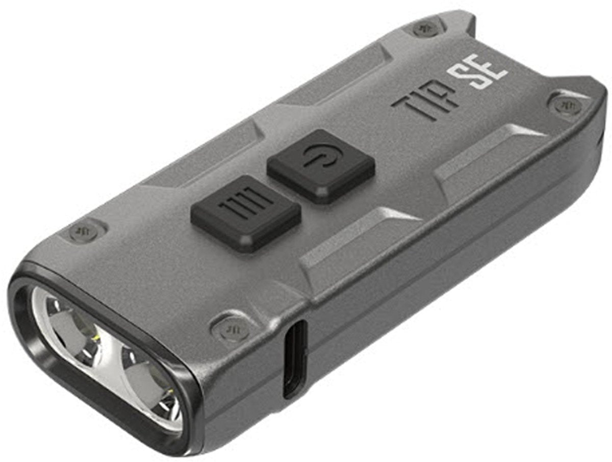 Nitecore Tip Se wiederaufladbare Schlüsselanhängerlampe – Metallic-Schwarz