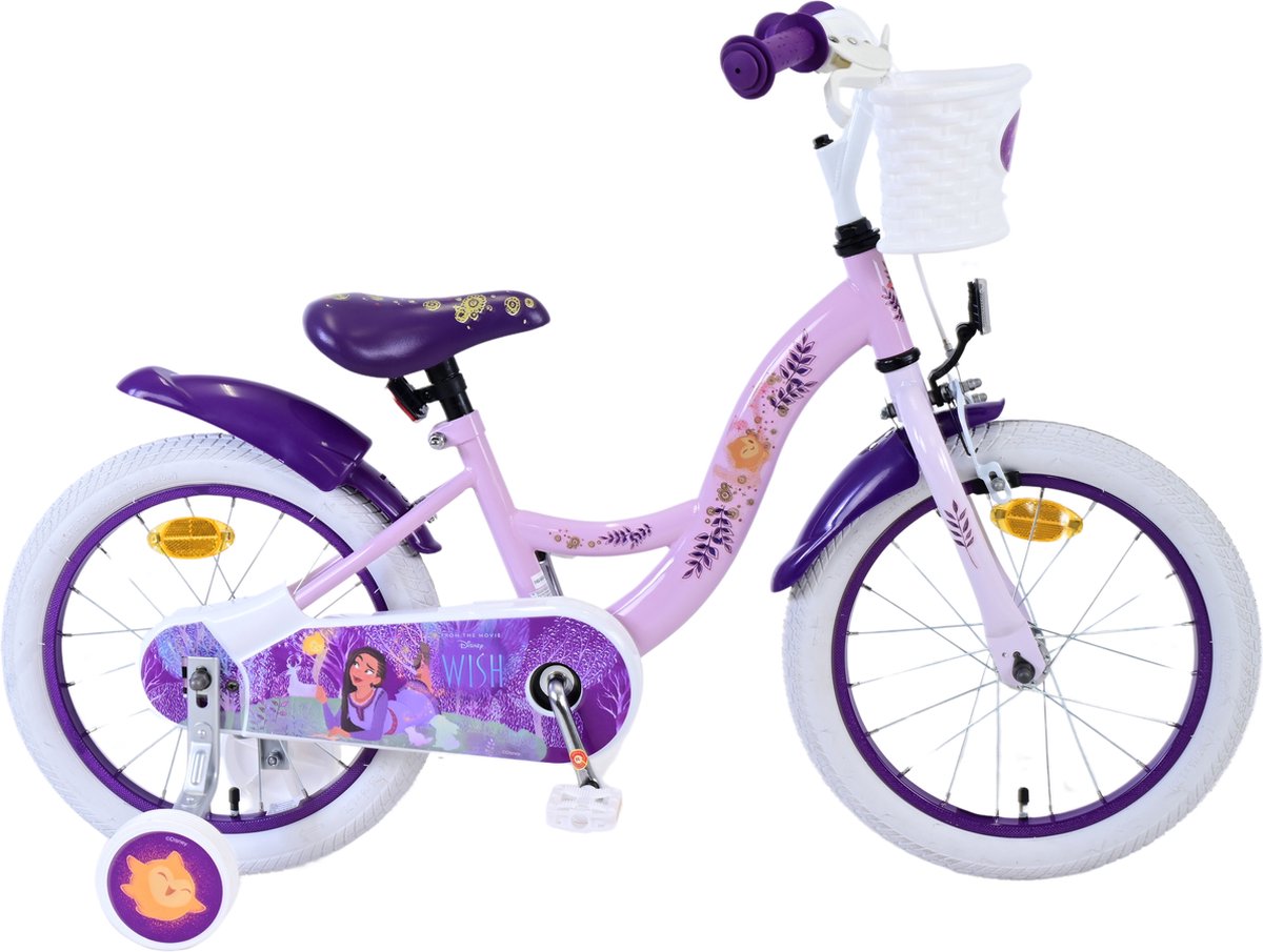 Wünsche Disney Children's Bicycle - Girls - 16 Zoll - lila