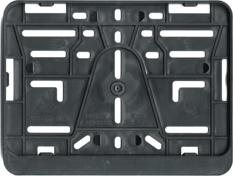 Carpoint Kennzeichenhalter Motorrad – 210x143 mm – ohne Bohren – Klickmontage – Kunststoff – neutrales Design