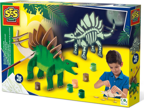 SES Creative SES Holz-Dino, der im Dunkeln leuchtet