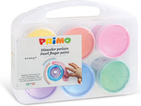 Primo - Fingerfarbe Perlmutt (6x100gr)