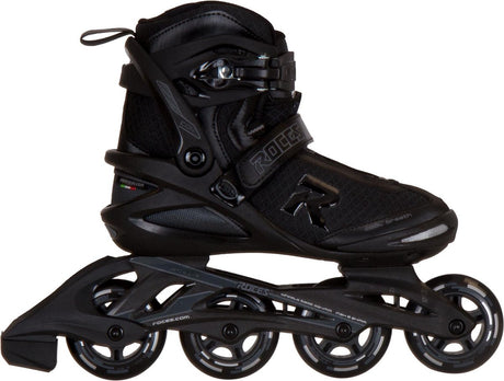 Roces Icon 80 Inline-Skates Erwachsene – 4x80mm Rollen – Fitness-Inline-Skates – Schwarz – Größe 39