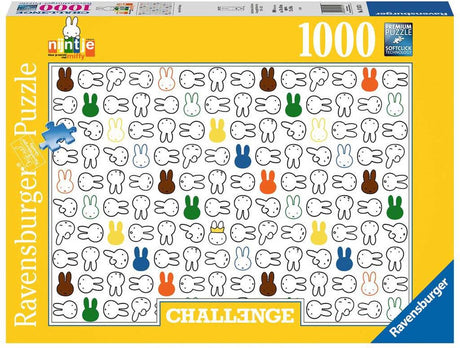 Ravensburger Herausforderungspuzzle Miffy, 1000 Teile.