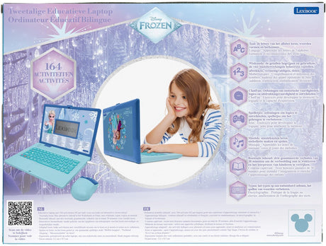 Lexibook Frozen zweisprachiger Lernlaptop mit 164 Aktivitäten (nl fr)