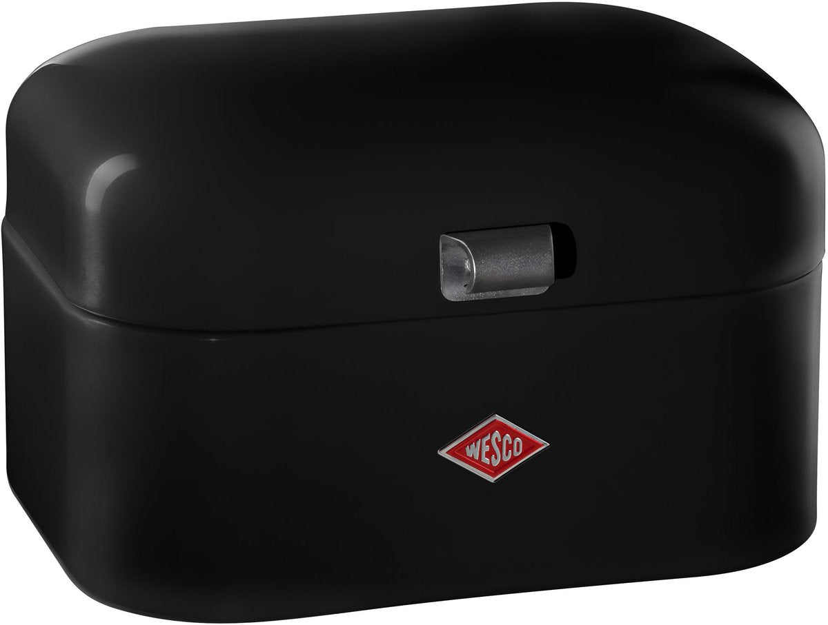 Wesco Single Grandy Brotkasten | 7,5 Liter - Größe M | Metall - schwarz | Brotaufbewahrung