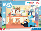 Clementoni - Puzzle - 104 Teile - Bluey - Puzzle für Kinder - ab 6 Jahren