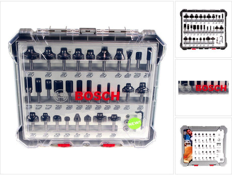 Bosch Zubehör 30-teiliges Mischfräser-Set - Schaftdurchmesser 8 mm - 2607017475