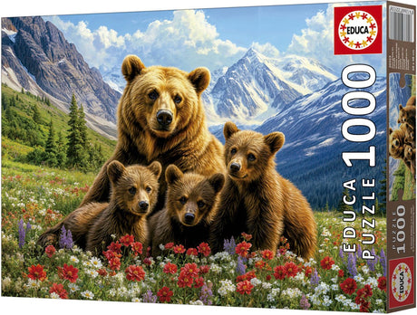 Educa – Puzzle – Grizzlybären Kanada – 1000 Teile – Puzzle
