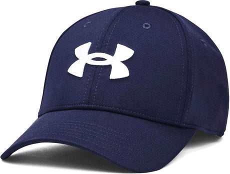 Under Armour M Blitzing Low Str-Blu Herrenkappe – Mitternachtsmarine – Weiß