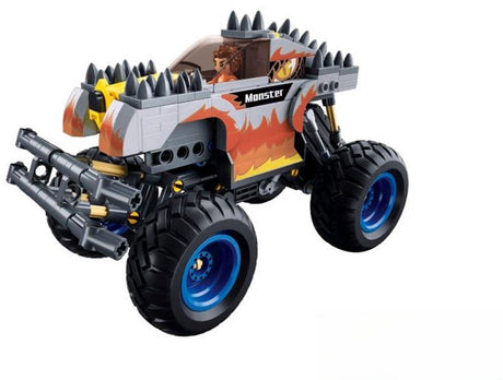 Sluban Power Bricks Bigfoot Grijs Bauspielzeug für Kinder vor 6 Jahren – Konstruktionsspielzeug Modellbau Monstertruck – Bau mit 267 Bauelementen und 1 Minifigur – M38-B1162
