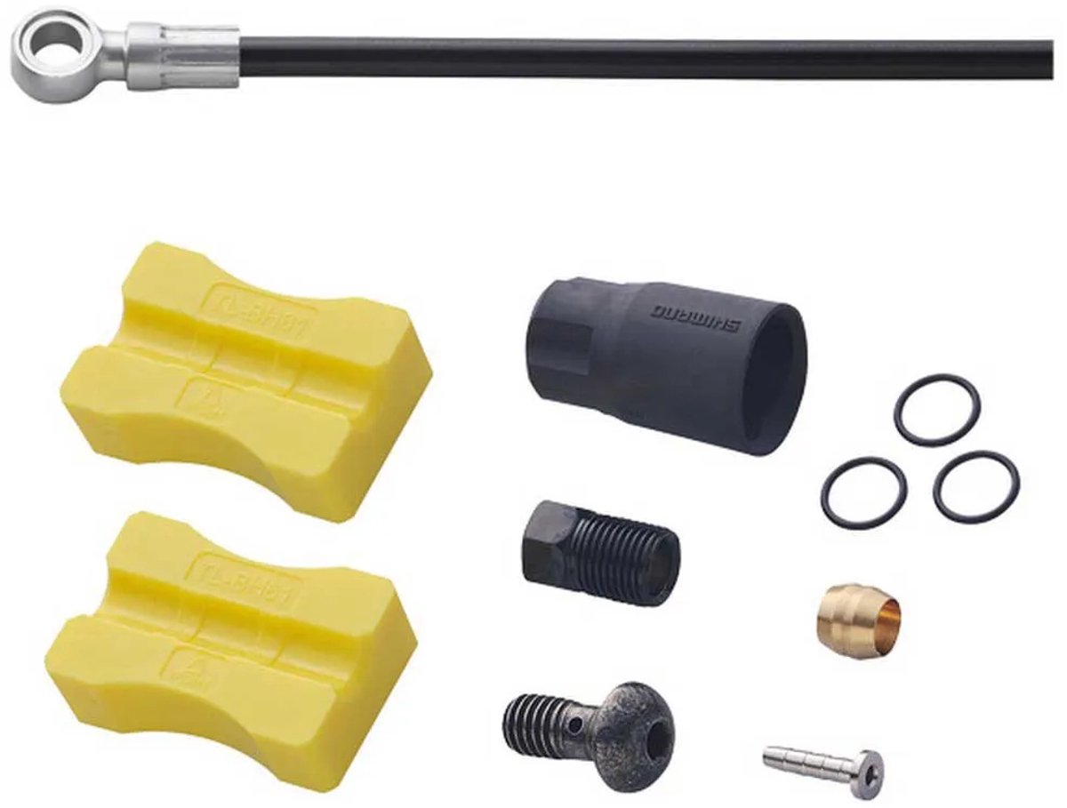 Shimano Zee SM-BH90-SBS hydraulische Bremsleitung 1700 mm – Straight-Banjo-Anschluss – für Zee M640 Scheibenbremse – kürzbar – Schwarz