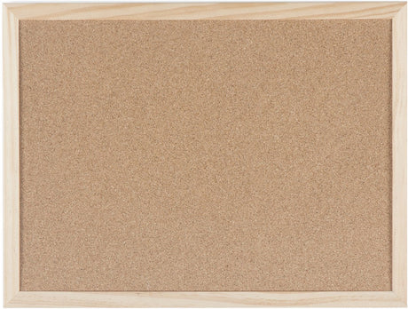 Bi-office prikbord met zelfherstellend natuurkurk. zelfherstellend, dikke, sterke kurkt priknaalden en punaises. frame van natuurlijk hout.