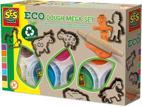 Ses Eco Clay Mega-Set – 7 Tontöpfe