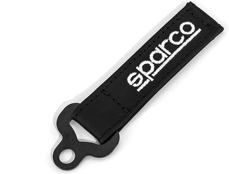 Schlüsselanhänger aus Sparco-Leder – Schwarz – Einheitsgröße
