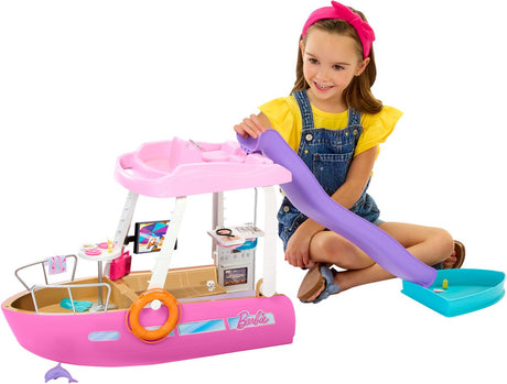 Barbie-Traumschiff – Spielset mit Möbeln und Rutsche