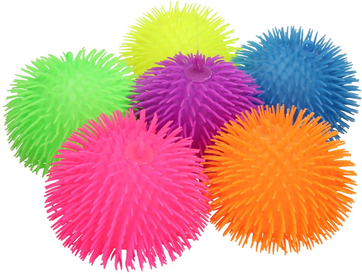 Johntoy flauschiges Ballspielzeug, 23 cm, bunt, zusammendrückbar – 1 Farbe nach dem Zufallsprinzip geliefert