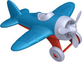 Grünes Spielzeugflugzeug – blau – recycelter Kunststoff