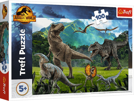 Trefl Dinosaurier-Puzzle – 100 Teile – ab 5 Jahren