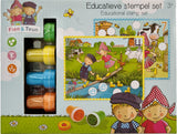 Bambolino Toys Fien und Teun pädagogisches Stempelset 14-teilig | 2 Stk