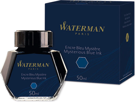 Waterman Füllfederhaltertinte | geheimnisvolles Blau | 50-ml-Flasche
