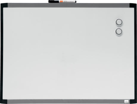 Nobo magnetisches Whiteboard – 58,5 x 43 cm – inklusive Montageset, Magneten und Markern – weiß