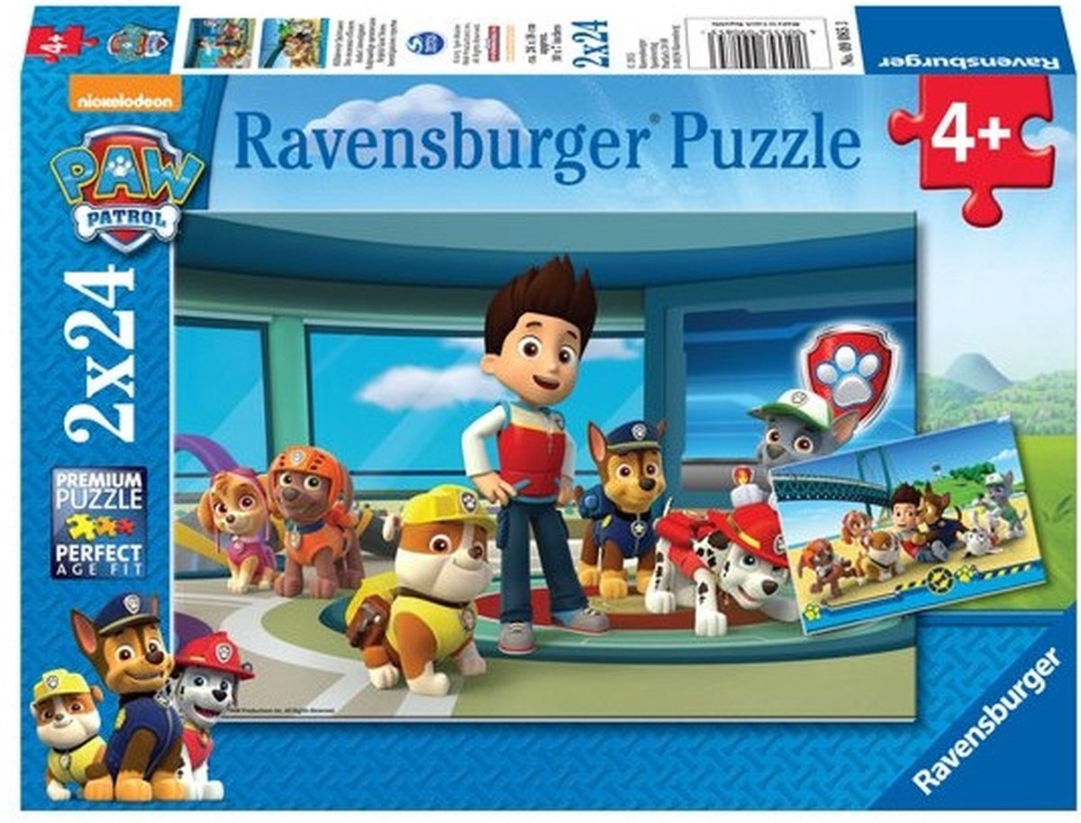 Ravensburger Paw Patrol Puzzle - Hilfreiches Tracking, 2x24st.