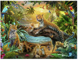 Ravensburger Puzzle Leoparden im Dschungel - Puzzle - 1500 Teile