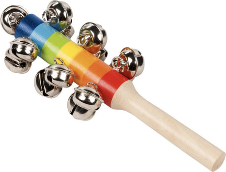 Goki Spielzeuginstrument - Glockenbaum - mit 13 Glocken - Holz - 3 Jahre