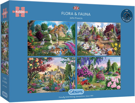 Gibsons – Cottage by the Brook (von Dominic Davison) – 636 Teile 48×34cm (B×H) – Puzzle für Erwachsene