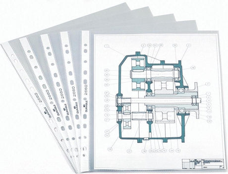 Robuste, perforierte Ausstellungstasche im Format A4 mit 11-Loch-Perforation