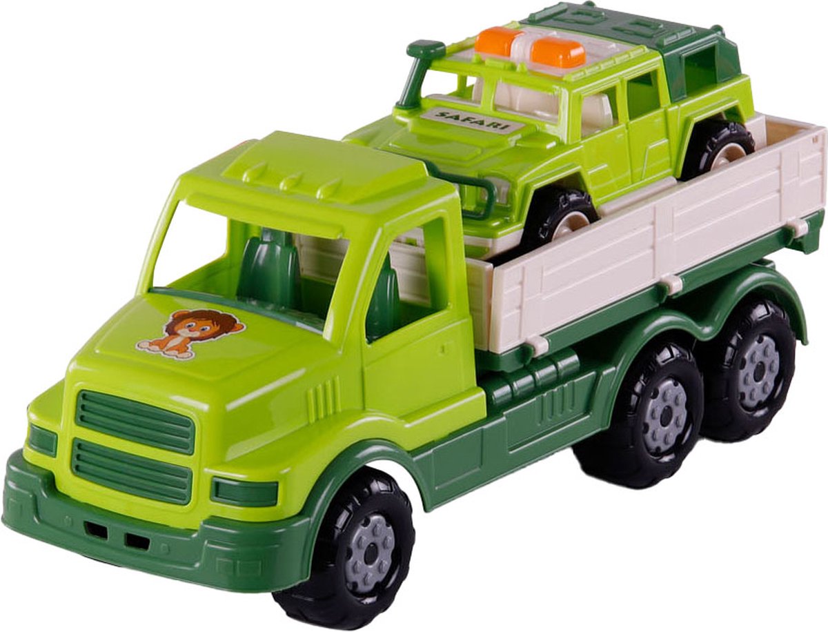 Cavallino XL Torpedo Truck mit Survival Jeep Groen, 44,5 cm