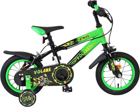 Volare strike kinderfiets - jongens - 12 inch - groen - twee handremmen