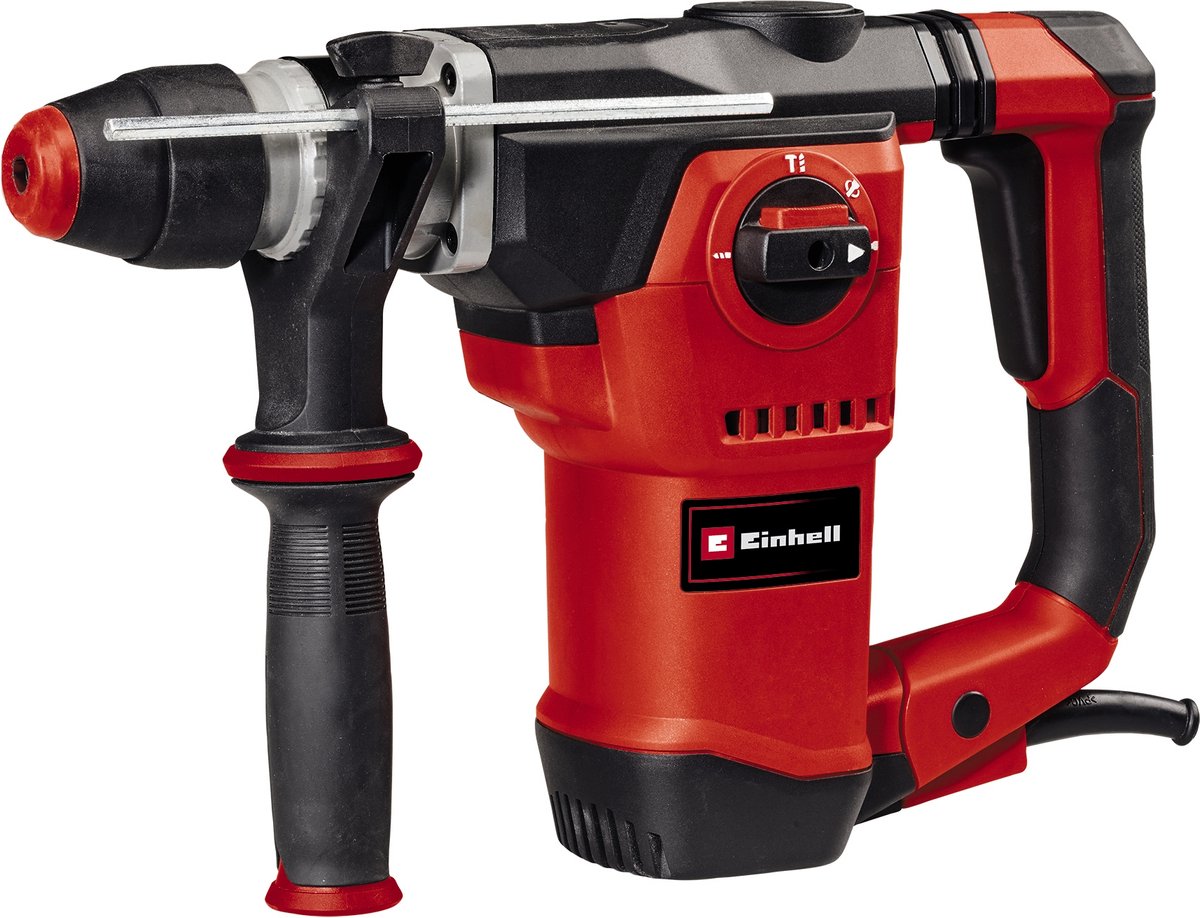 Einhell Elektro-Bohrhammer TE-RH 32-1600 4F – 1600 W – Schlagzahl 4.600 min – 4,5 Jahre – SDS-Plus – 4 Funktionen: Bohren Hammer Bohren Meißeln mit oder ohne Meißelarretierung – inkl. Transport- und Aufbewahrungskoffer