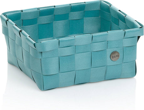 Kela Badezimmer – Neo-Korb 19 x 23 x 10 cm – recycelter Kunststoff – blau