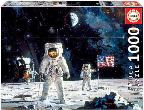 Educa-Puzzle – Erster Mann auf dem Mond – Robert McCal – 1000 Teile – Puzzle