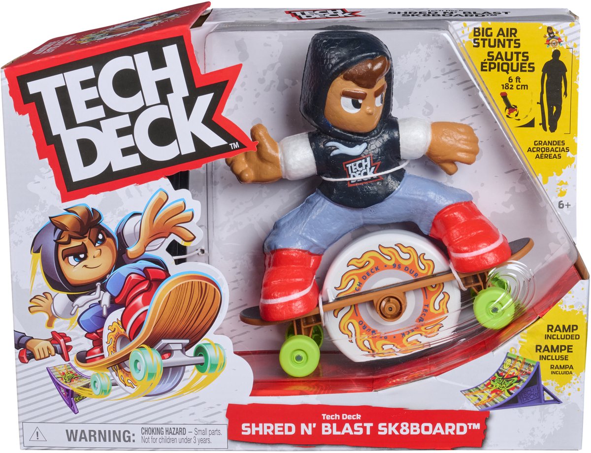 Tech Deck Sk8 Crew Shred n Blast Skateboard | 2 Stk